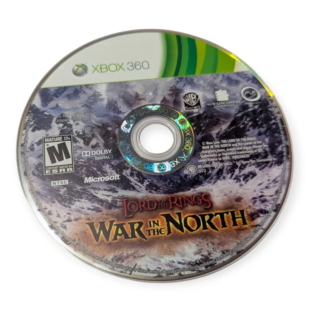 Lord of the Rings War in the North Xbox 360 Action RPG Warner Bros Games CIB
